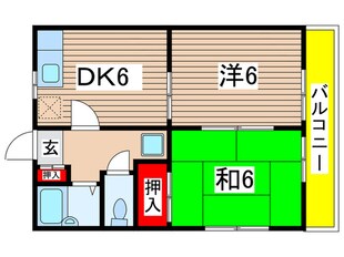 ＴＨハイム千葉の物件間取画像